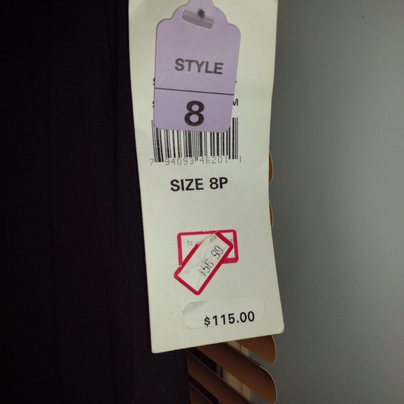 Ladies nwt really nice black dress with fringe size 8 p - Picture 4 of 5